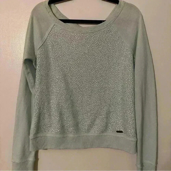 Abercrombie & fitch sequin sweatshirt women L - Picture 2 of 13